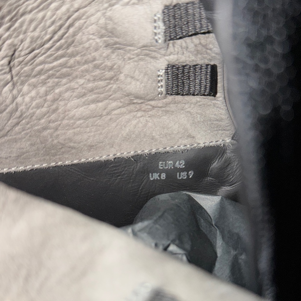 NIB Porsche Design Traveller Boot High Top Sneakers In Gray Nubuck Leather - Picture 5 of 10